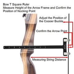 Archery Bow String Nocking Point Set With T Square Pliers For Recurve Compound