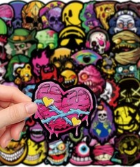 Horror Gothic Scary Graffiti Stickers Random 20pcs For Phone Laptop Waterbottle