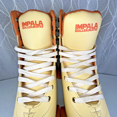 IMPALA Roller Skates Quad Women’s Size 11 Mimosa Indoor Tan Orange Derby Skates