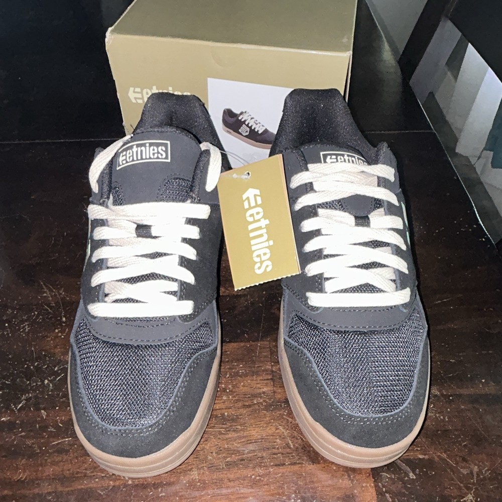 Etnies ET Rail Skate Low Shoes Black Camo, Men’s US 8.5 Medium (D)