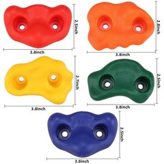 Yaegoo 25pcs Rock Climbing Holds, Rock Climbing Holds with Climbing Rope and …