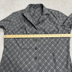 Kerrits Jacket Womens XL Stretch Competitor Show Coat Gray Geometric Zip Pockets
