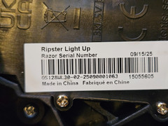Razor Black Label RipStik Ripster Light Up – Caster Board with Multi-Color LEDs