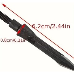 12Pcs Archery Arrows Broadheads 125 Grain Hunting Compound Bow Screw-in Tips