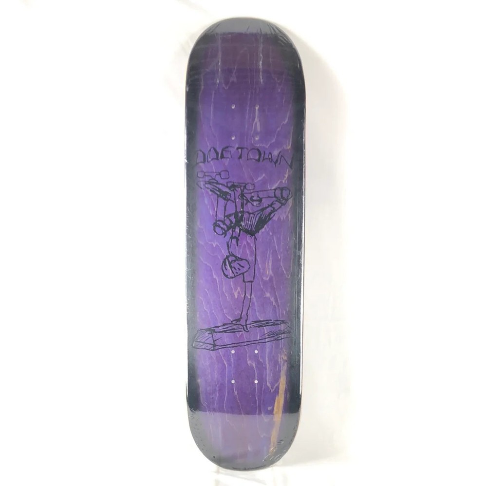 Dogtown Curb Hand Plant Purple/Black 8.5″ Skateboard Deck