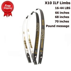 66/68/70″Archery X10 ILF Limbs Carbon Fiber Graphite Recurve Bow Limbs Shooting