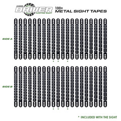 Axcel Driver Metal Sight Tapes 100+ – Slotted (Scales 21 & 22)
