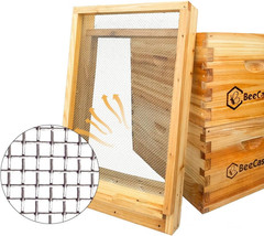 Beehive Screened Bottom Board Dipped in 100% Beeswax,Screened Bottom Board 10 Fr