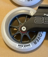 Powerslide Nova Aluminum Frames Trinity Mount & 110mm Undercover Raw Wheels