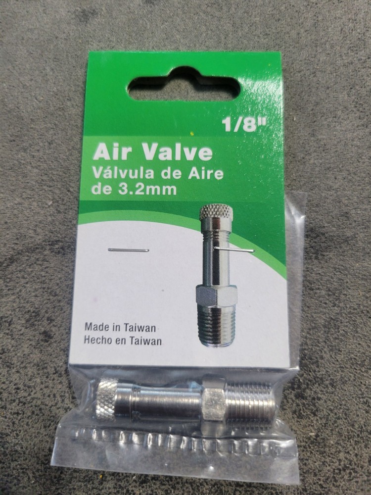Air Valve, Chrome & Zinc-Plated, 1/8-In. -AV125