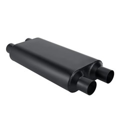 Muffler 3 2.25″ dual in | 2.25″ dual out | overall 23″ Dual in | Dual out