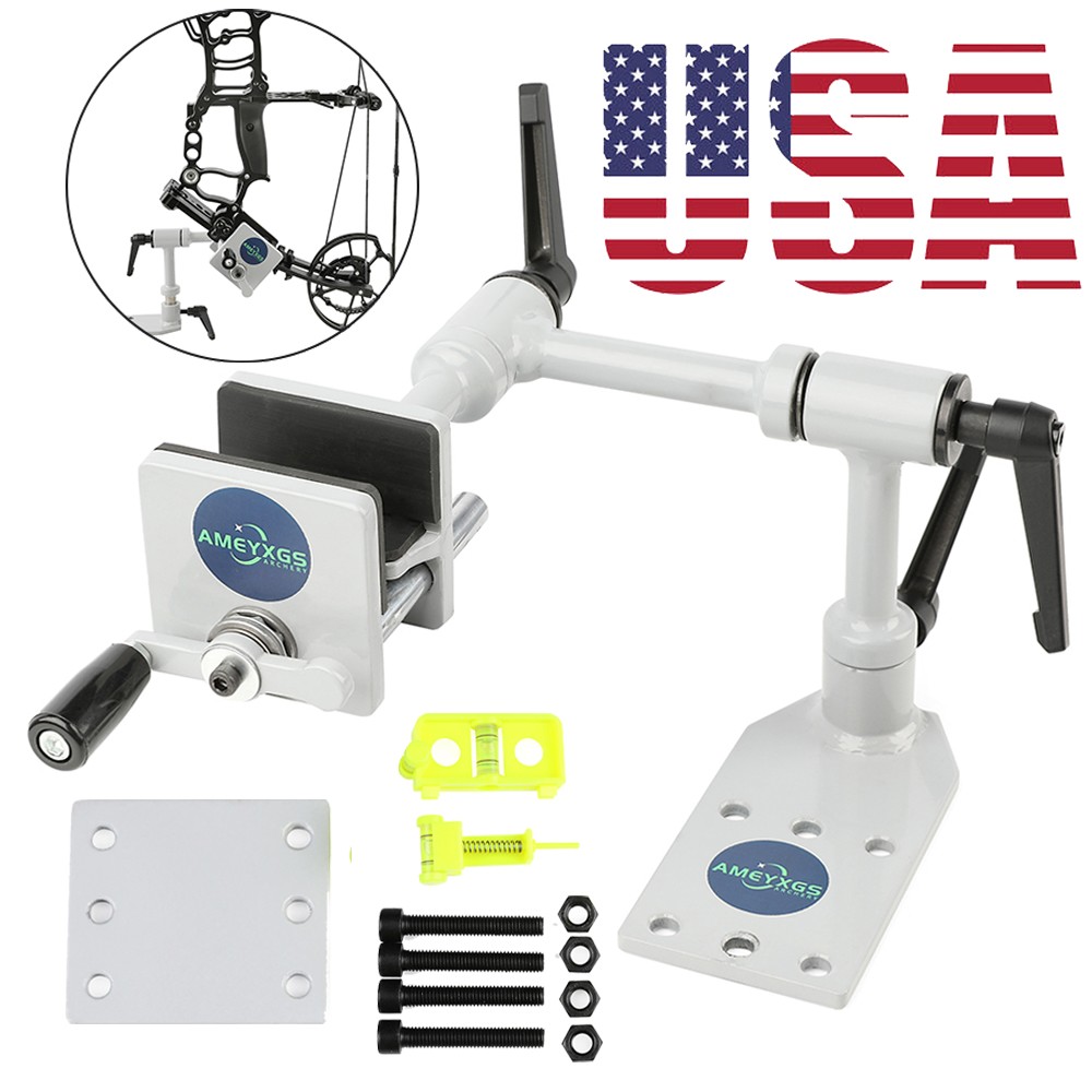 Archery Bow Level Stand 360° Adjustable Recurve Compound Vise Maintenance Tool