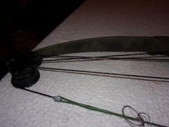 Bear Whitetail Hunter Vintage Green Camouflage Compound Bow