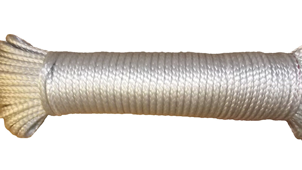 1/8″ (3mm) x 100′ HMPE Winch Line, Synthetic Rigging Rope, 12-Strand Braid, USA