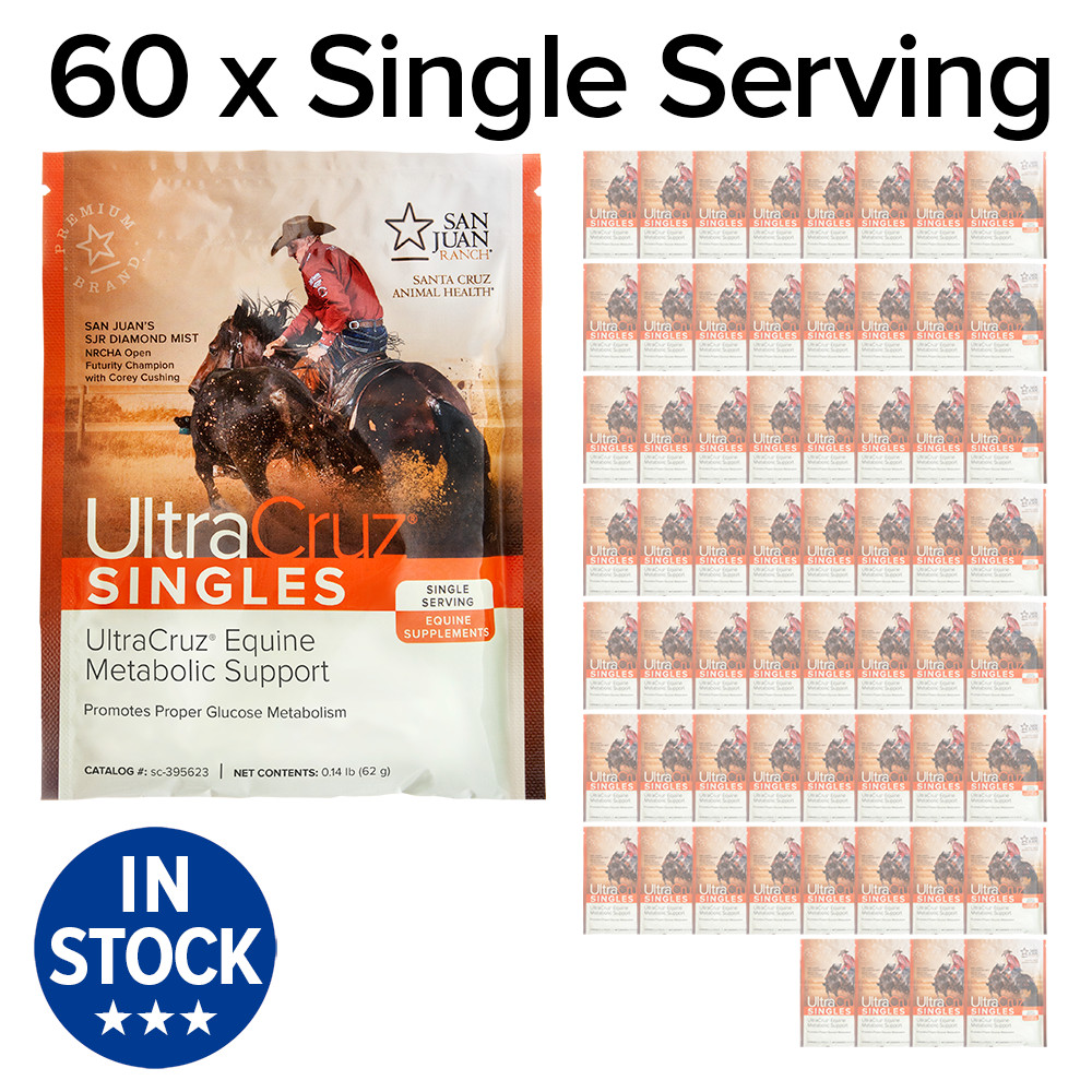 UltraCruz Equine Metabolic Support Horse Supplement, 60 Singles, Pellet (30 Day)