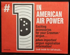 Accessories for your Crosman airgun, registration info, & Copperhead 2 Brochures