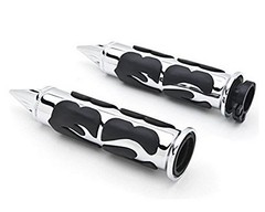Motorcycle Aluminum Chrome Hand Grips Custom Handlebar Fits for Suzuki for Ka…