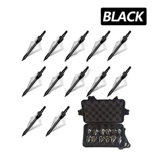 12pcs Archery 100gr Points Tips for Carbon Arrows Arrowheads Recurve Bow Hunting