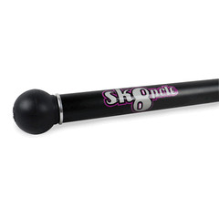 SK8POLE Longboard Land Paddle Aluminum Pusher Pole 33″ to 6′ 2″ Black