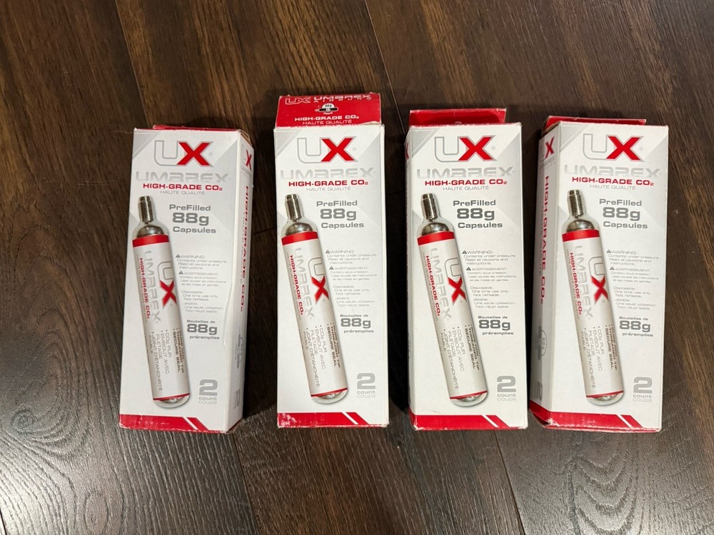 Umarex Pre-Filled CO2 Cylinder 88 Gram 2PK 4 Boxes – 2252534