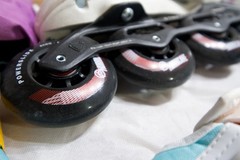 Powerslide Argon Berry 110 Inline SkatesBerryWomens 6.5 Rollerblades USED ONCE
