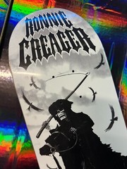 RARE Ronnie Creager Blind Skateboard Deck Reaper Iron Horseman Skulls Pro Model