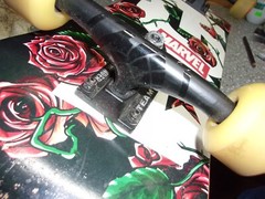 H55 Vintage large skateboard about 31 inches Thunder Team spitfire Rohd marvel