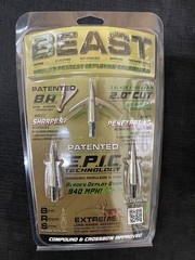 Beast Broadheads 2 Blade 100gr 2.0″ 3 Pack BRAND NEW