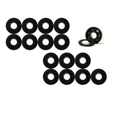 Labeda Whips Roller Hockey Wheels Pink 8-Pack + Spacers + Bearings – Choose Size