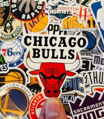 31pcs NBA Basketball Stickers – All Team Logos – Waterproof Vinyl Stickers