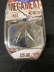 G5 Megameat 125 Grain 2″ Expandable Broadhead 3 Pack BRAND NEW