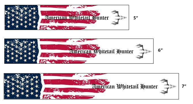 White Water Archery American Whitetail Hunter Flag Arrow Wraps 15pc