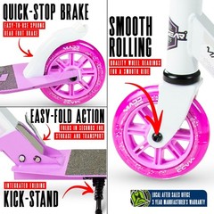 Kick Scooter for Kids, Teens & Adults – Lightweight Durable Frame, Smooth Rid…