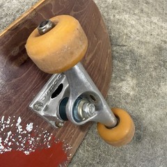 Vintage Madrid Skateboard Explosion Wood Grain Cadillac Trucks Complete