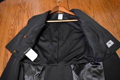Grand Prix NEW tech washable shadbelly coat jacket black, CAN 12 USA 6, $810