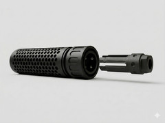 Shadow MKII 4″ Muzzle Brake & Blast Redirect Sleeve Combo for 1/2*28 GBB AEG SYS