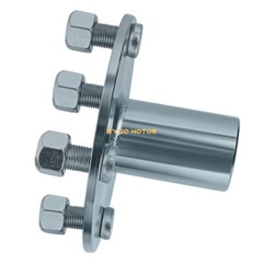 4″ x 4″ Go-Kart Live Axle Hub with 1″ to 3/4″ Step-Down for Gokart, Quad, ATV