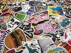 100 Skateboard Stickers bomb Vinyl Laptop Luggage Decals Dope Sticker Lot best