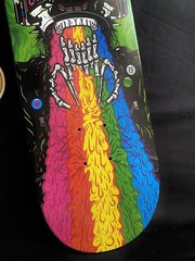 RARE SIGNED Creature Ryan Reyes Leather Rainbow Skateboard Deck Autographed 2015