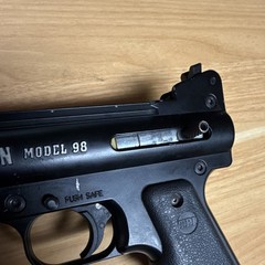Tippmann Model 98 Mechanical Paintball Marker Black w/ Tacamo ARC Hopper