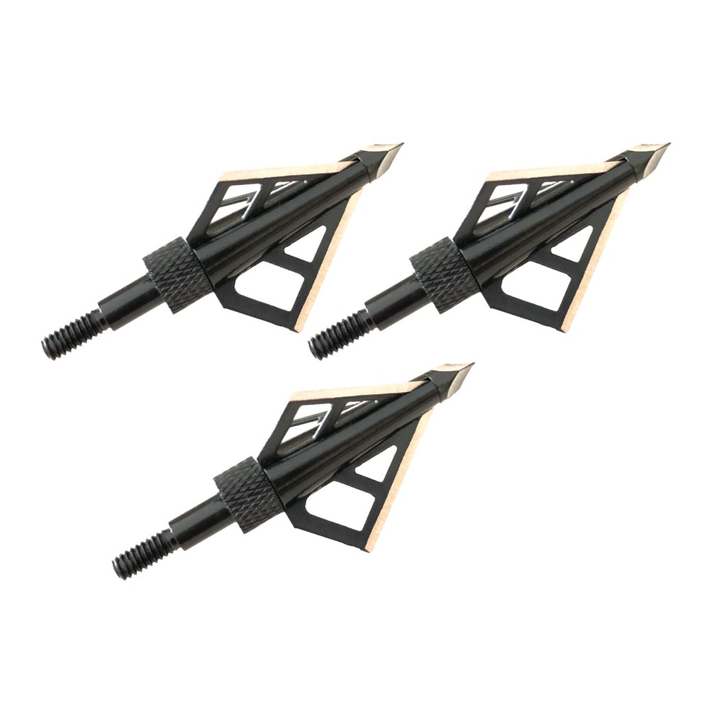 HME Fixed-Blade Steel Tip 100-Grain Hunting Broadheads (3-Pack)