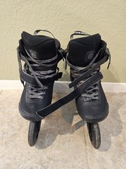 Powerslide Swell PS Triple Black 110 Inline Skates Trinity Sizes M9, W10 Used