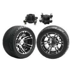 235/30-10 4x110mm Tubeless Tire & Rim Combo Street for ATV UTV Polaris, Kawasaki