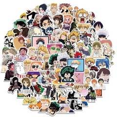 300Pcs Mixed Anime Style Sticker Pack PVC Waterproof DIY Laptop Car Skateboard