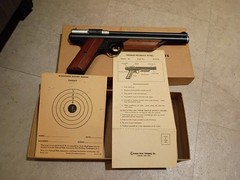 Vintage Crossman model 130 W/Box & Papers. Needs new seals. RARE!
