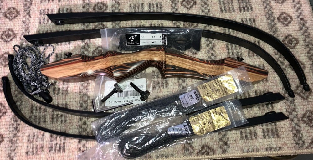 Southwest Archery Tiger Shark Pro 62in 35lb & 60lb RH Takedown Recurve Bow