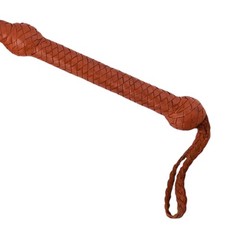 Genuine Cowhide Leather Bullwhip 04 Feet Long 12 plaits Tan Heavy Duty Whips