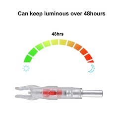 LED Lighted Nocks 6.2mm Shooting Archery For Compound Bow Hunting Arrow Nocks