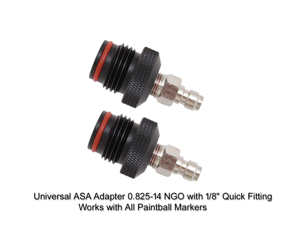 PAINTBALL REMOTE LINE ASA MALE GUN MARKER ADAPTER PLUG LOT OF 2PCS
