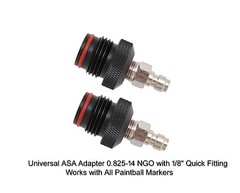PAINTBALL REMOTE LINE ASA MALE GUN MARKER ADAPTER PLUG LOT OF 2PCS